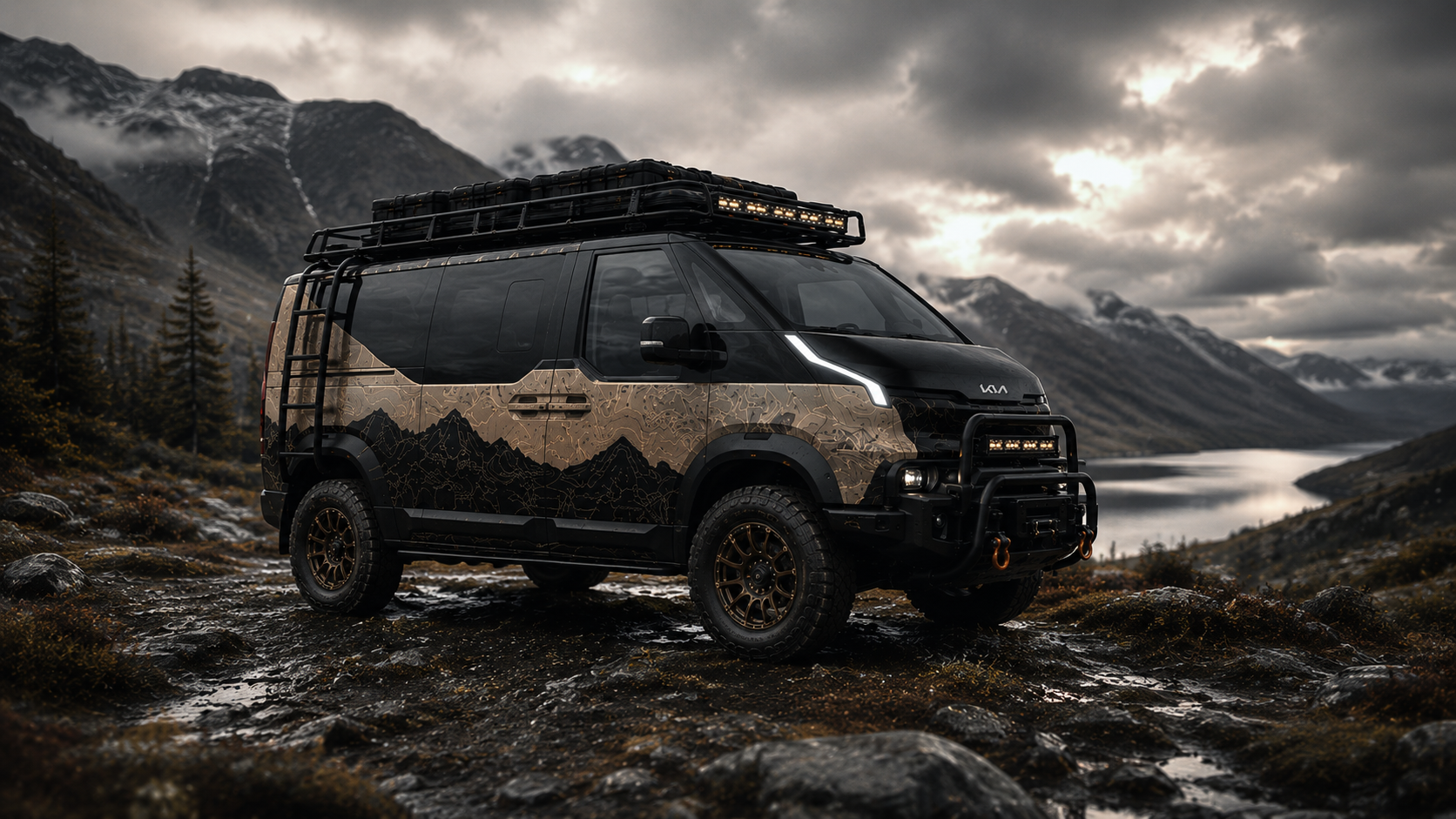 OPV5 on rugged terrain under dramatic skies